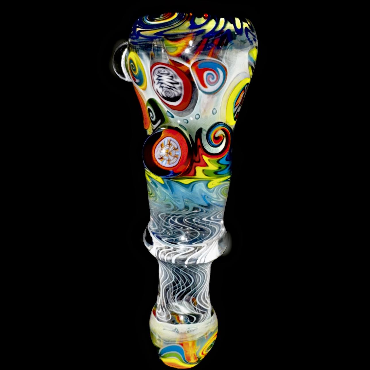 Dillinger Heady Fumed with Line Work, Millie UV Chillum New #1