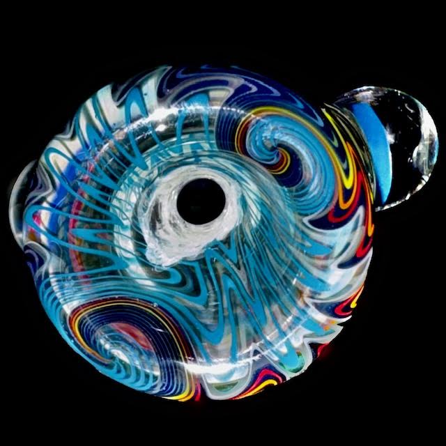 Dillinger Heady Fumed with Line Work, Millies UV Chillum New #2