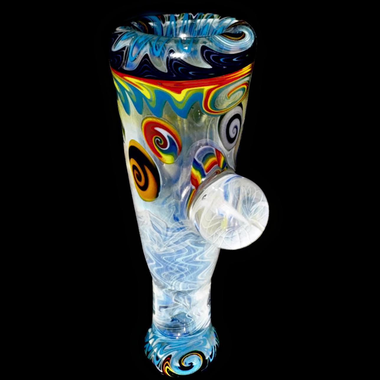 Dillinger Heady Fumed with Line Work, Millies UV Chillum New #2