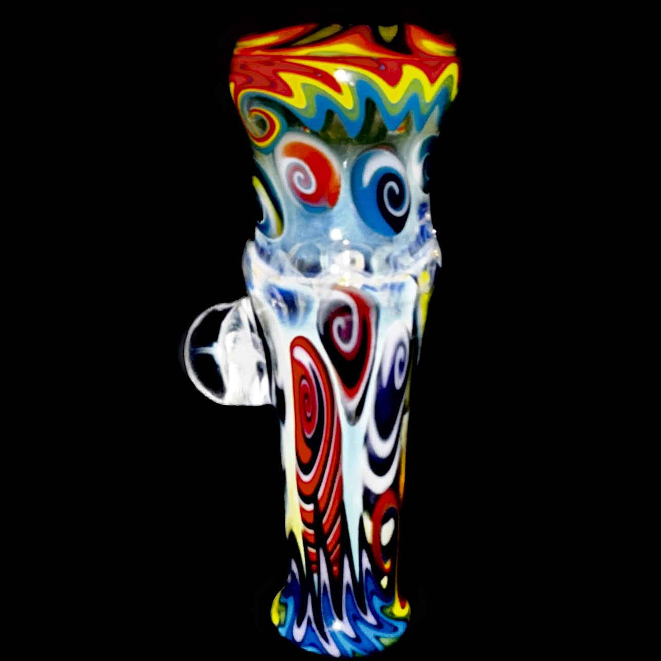 Dillinger Heady Fumed with Line Work, Millies UV Chillum New #3