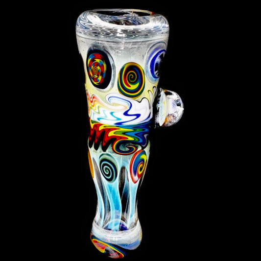 Dillinger Heady Fume with Line Work, Millies UV Chillum New #4
