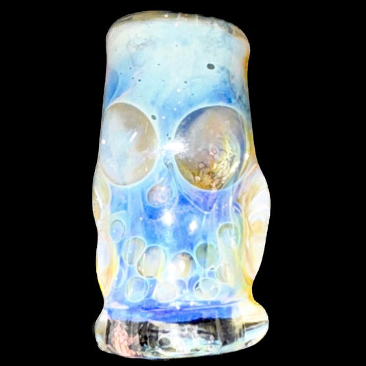 Bob Snodgrass Double Fumed Skull Bead New #1