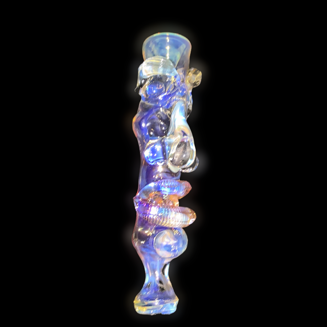 Cam Tower Fumed Tiki Mask Chillum New #2