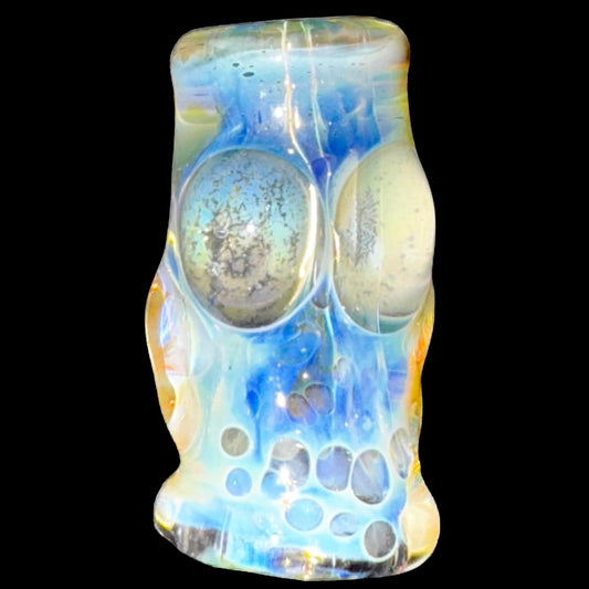 Bob Snodgrass Double Fumed Skull Bead New #1