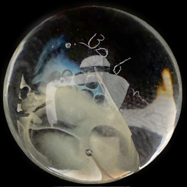 Bob Snodgrass Fumed Skull Marble New #1
