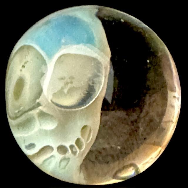 Bob Snodgrass Fumed Skull Marble #3