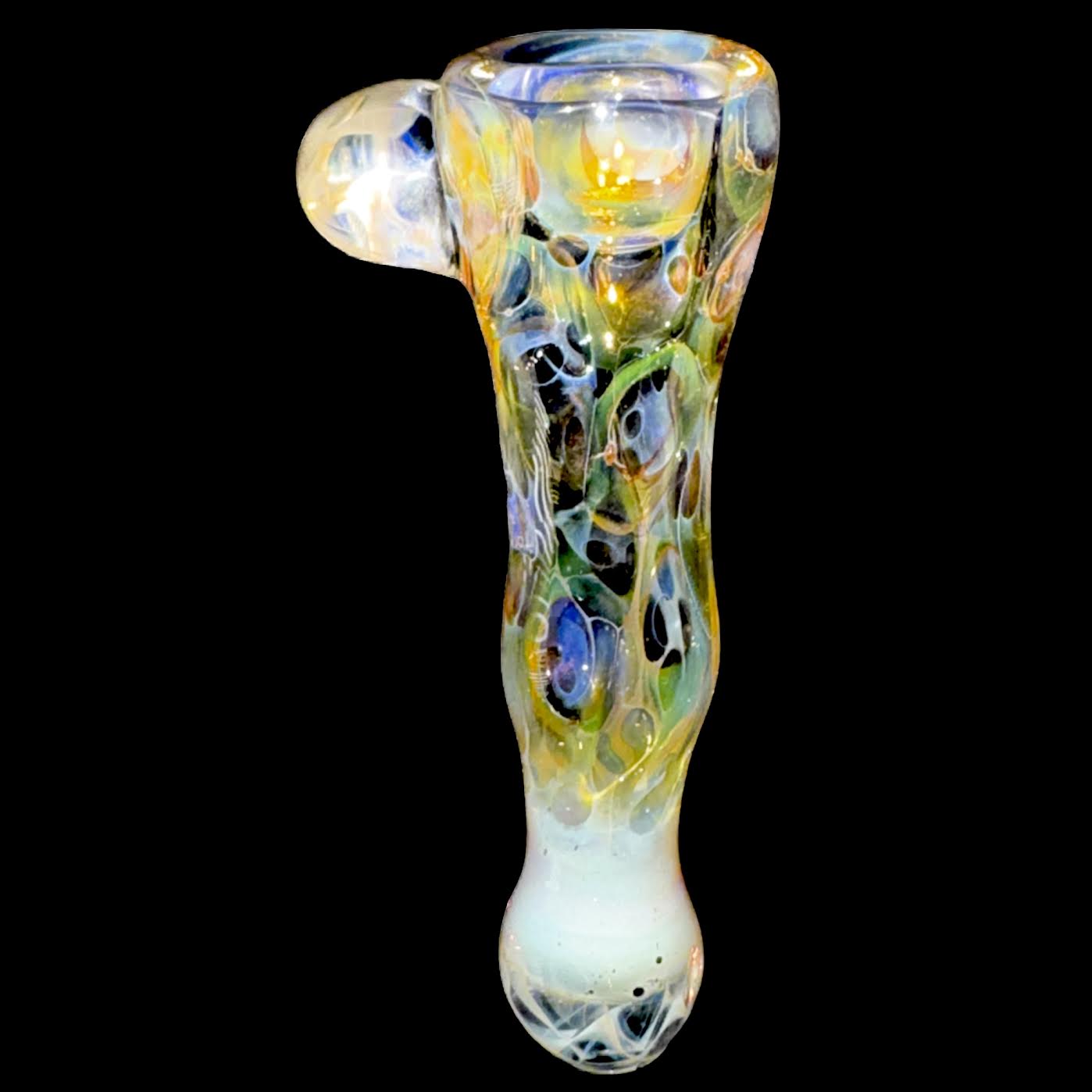 Brad Tenner Heady Psychedelic Chillum with Skull New