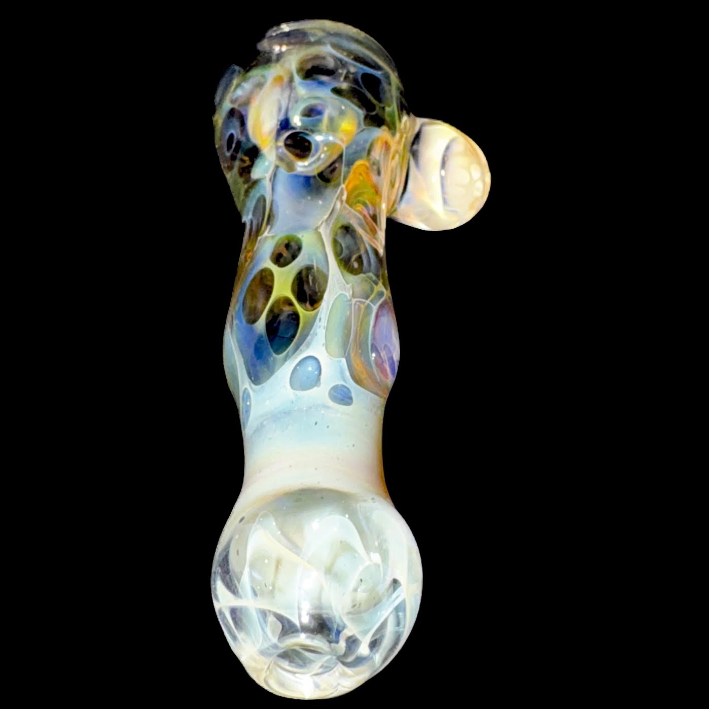 Brad Tenner Heady Psychedelic Chillum with Skull New