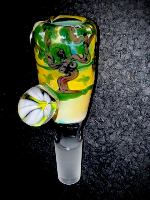 Bob Badtram Fumed Farm Scene 14mm Slide New