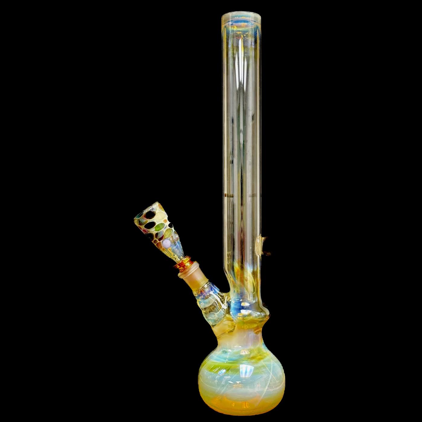 Cam Tower Fumed 14mm Tube with Puddingstone New