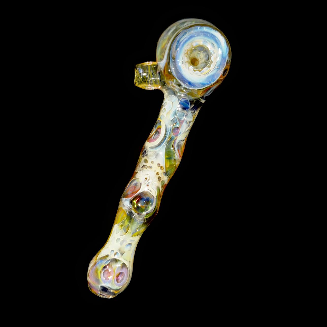 Brad Tenner Heady Red Eye Stoner Skulls Hammer Bubbler New