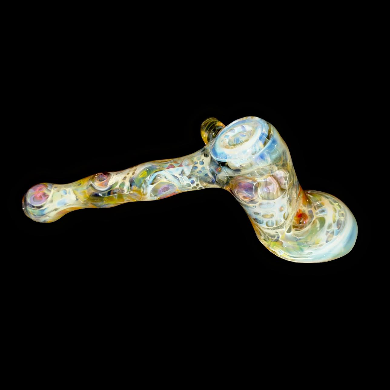 Brad Tenner Heady Red Eye Stoner Skulls Hammer Bubbler New