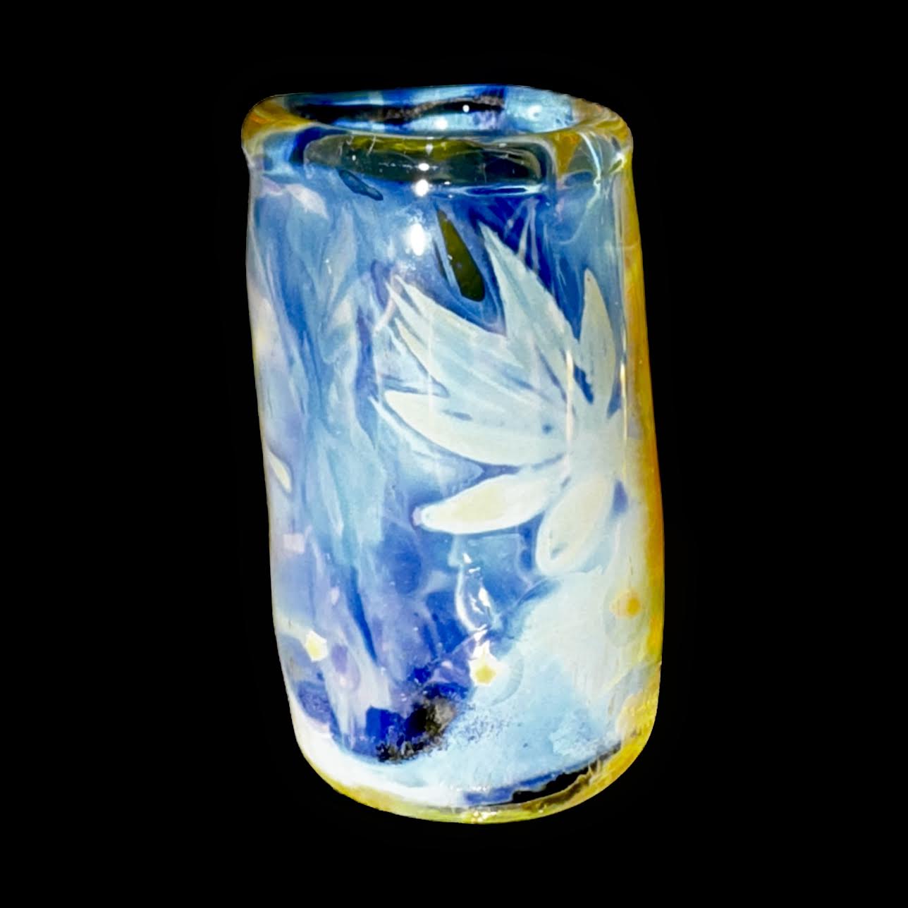 Bob Snodgrass Fumed Sweet Leaf Bead New