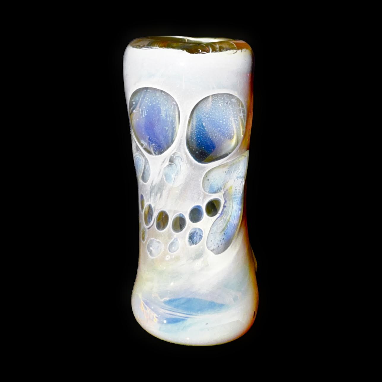 Bob Snodgrass Fumed Skull Bead New