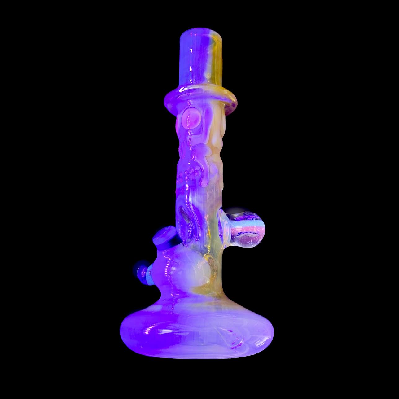 Travis Wigger Heady Fume UV Grateful Dead Theme Top Hat Tube New