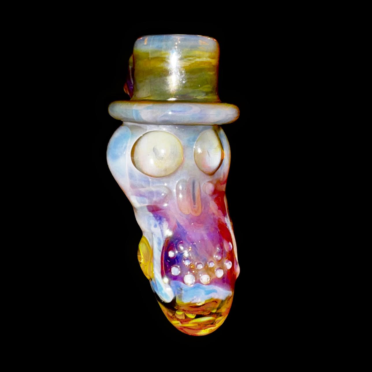 Travis Wigger Heady Fume Double Skull Top Hat Ash Catcher New #6