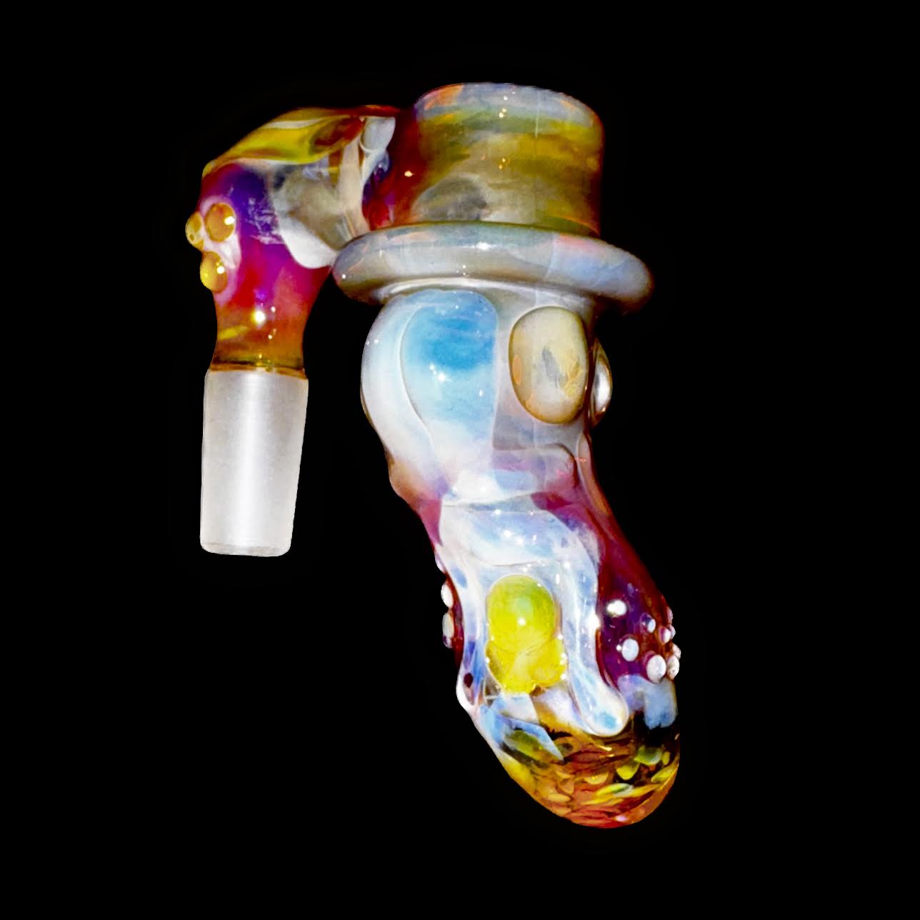 Travis Wigger Heady Fume Double Skull Top Hat Ash Catcher New #6