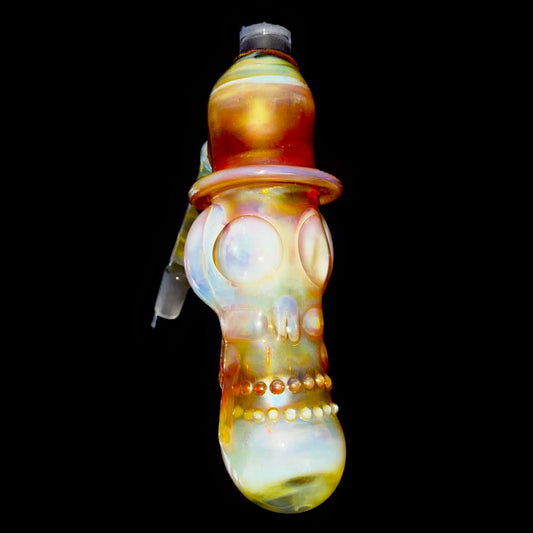 Travis Wigger Head Fume Double Skull Top Hat Water Ash Catcher New