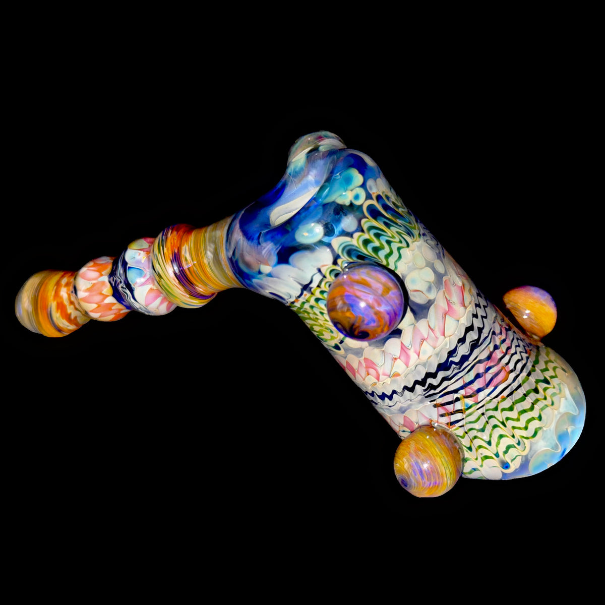 Bob Badtram Heady Fume Blue Hammer Bubbler 2019