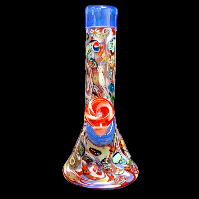 PeeJay Glass Heady Grateful Dead Millie Inlay Tube New