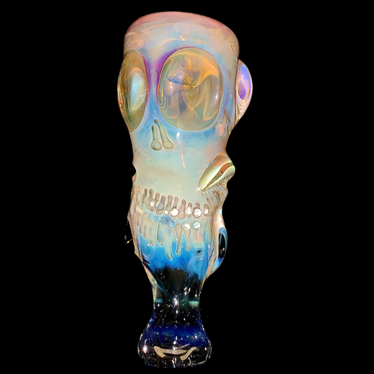 Cam Tower Heady Double Skull Chillum New #2