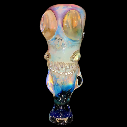 Cam Tower Heady Double Skull Chillum New #2