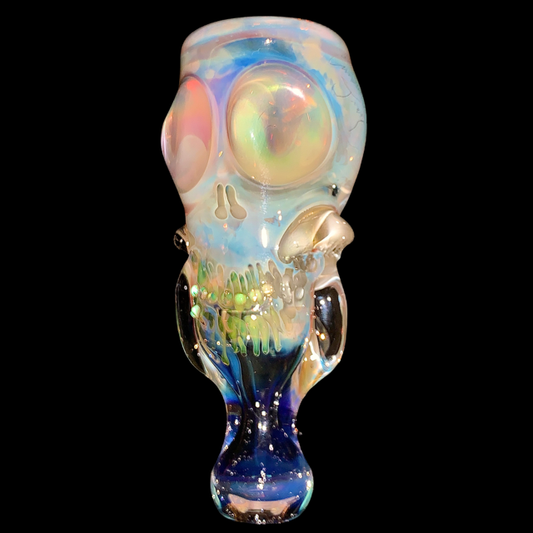 Cam Tower Heady Double Skull Chillum New #3