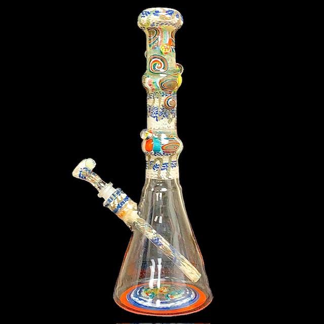 Glass Berry Deluxe Heady Millie Chaos Bong New