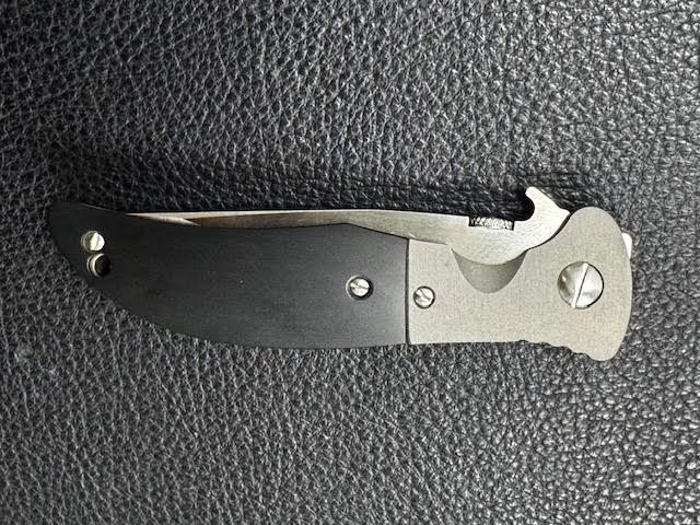 Emerson Custom Gentleman Jim in Black Micarta Like New in box.