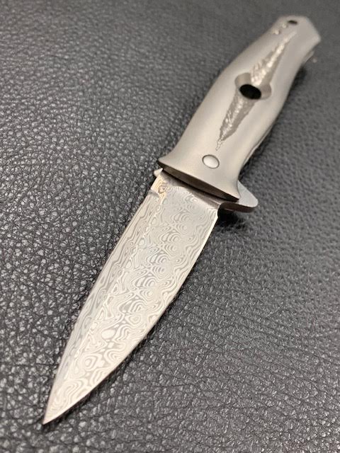 Tom Mayo Damasteel Dr. Death Flipper New from CCKS