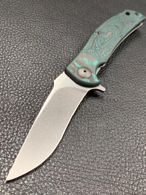 RJ Martin Custom Q36 SS in Teal CarboTI New from TKI