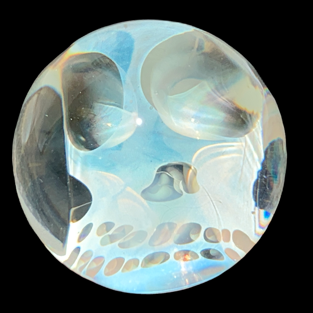 Cam Tower Fumed Skull Marble 1.8" New #2