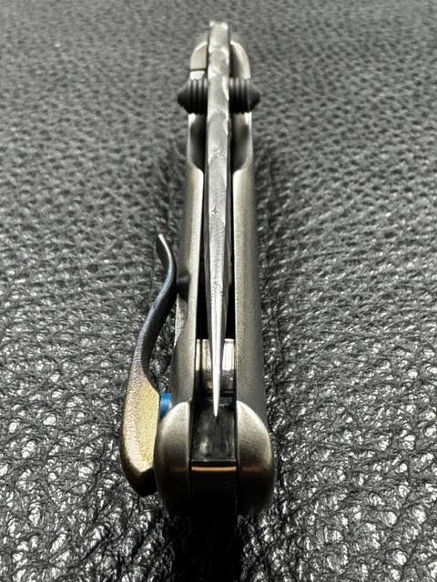 CMF Metalworks Custom mini Minnow in Damasteel & Abalone New