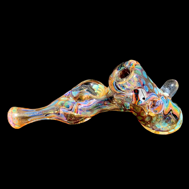 Kevin Nail Rainbow Dichro mini Hammer Bubbler New