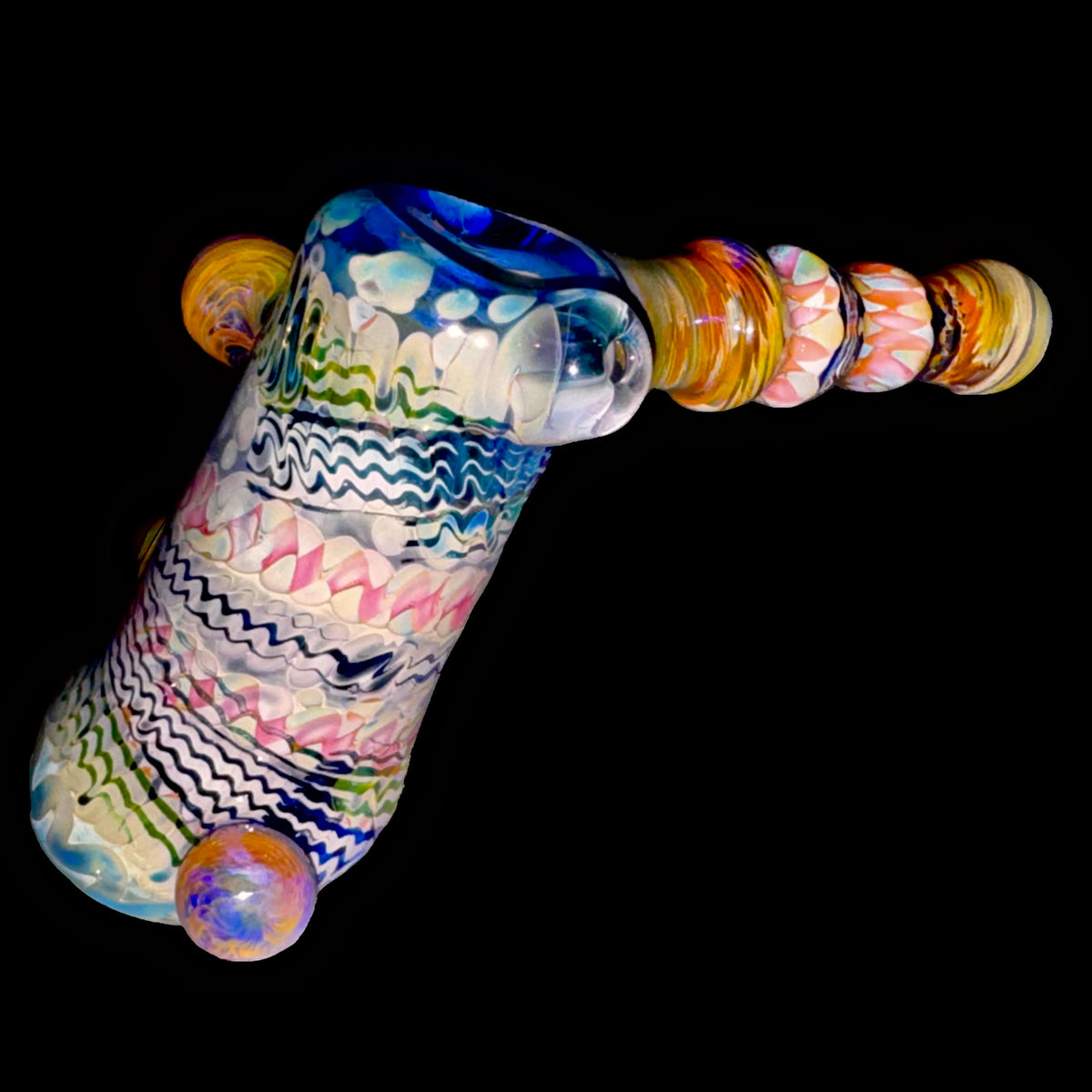 Bob Badtram Heady Fume Blue Hammer Bubbler 2019