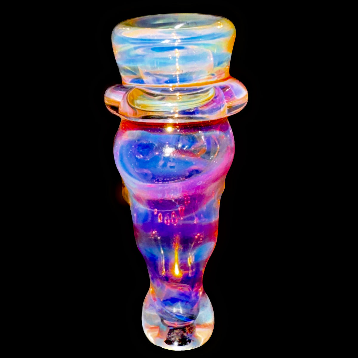 Ginny Snodgrass Gold Fume Top Hat Chillum New