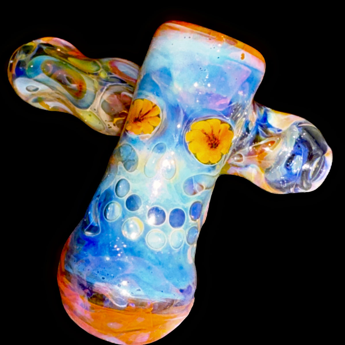 Brad Tenner Heady Flower Eye Skull mini Sidecar New