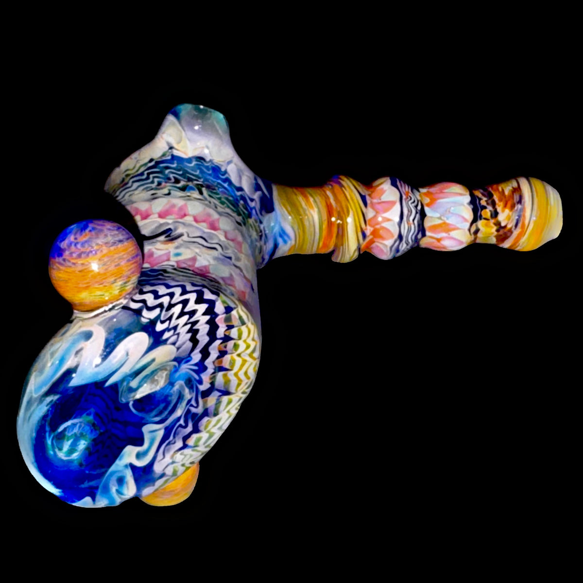 Bob Badtram Heady Fume Blue Hammer Bubbler 2019