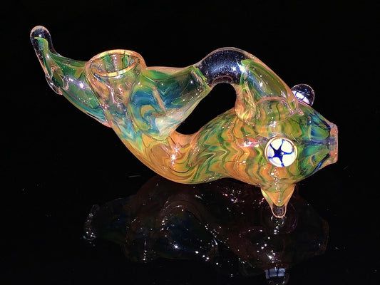 Dan K Heady Fume Fish Pipe Mint Rare
