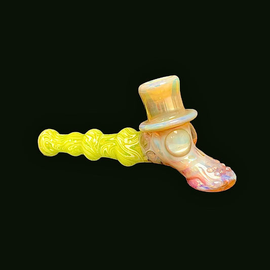 Travis Wigger Large Heady Fume Yellow Top Hat Hammer New