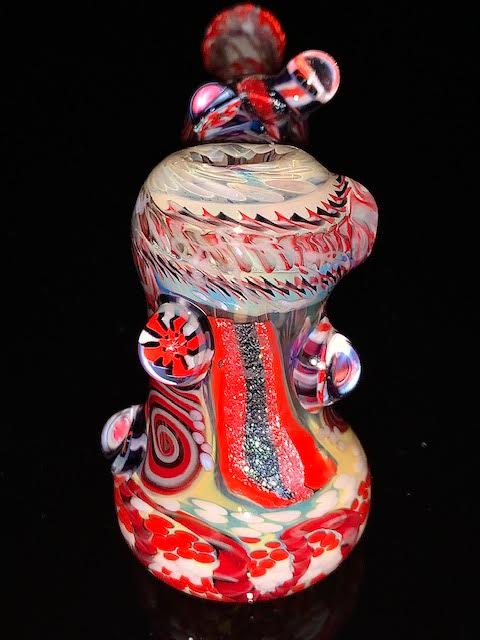 Glass Berry Heady Inside Out Bubbler #2 New