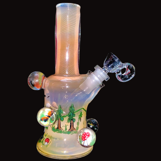 Bob Badtram Heady Fumed Forest Scene Tube New