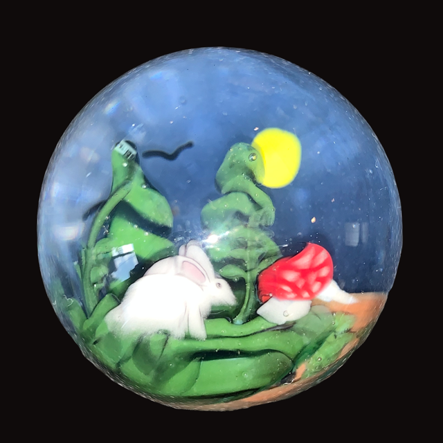 Bob Badtram Forest Scene with a Rabbit Marble New
