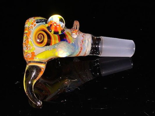 Glass Berry Heady OG Inside Out Millie Inlay 14mm Slide New #3