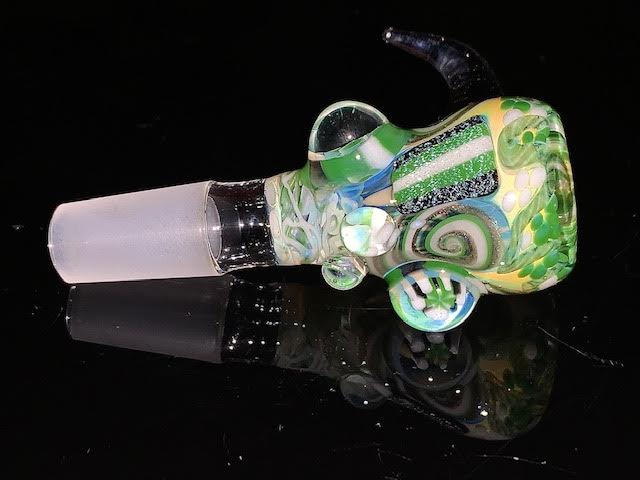 Glass Berry Heady OG Inside Out Millie Inlay 14mm Slide New #5