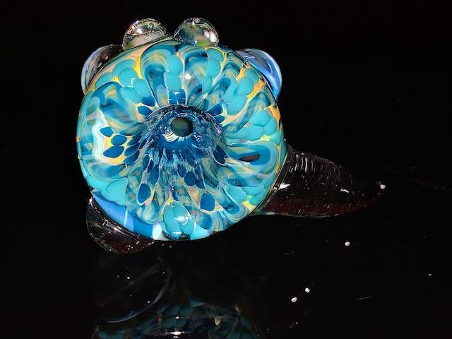 Glass Berry Heady OG Inside Out 14mm Slide New #6