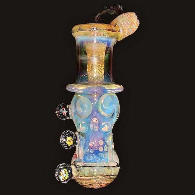 Travis Wigger XL Heady Flowers Dead Head Hammer Bubbler New