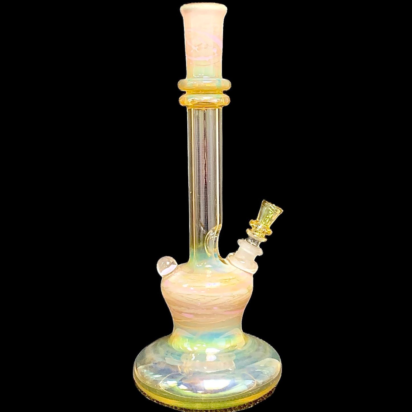 Steve Stotts Fumed Pink Pancake Bong 32mm New #1