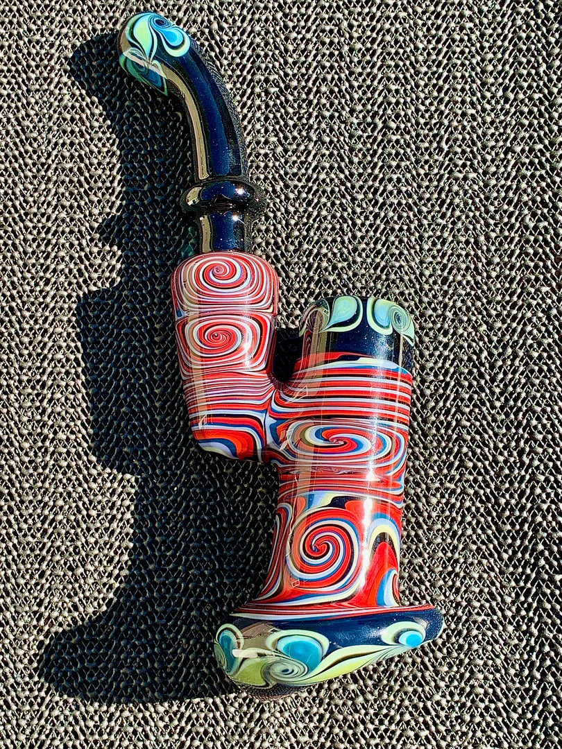 Soulshine Arts Fire & Ice Wigwag Sherlock Bubbler New