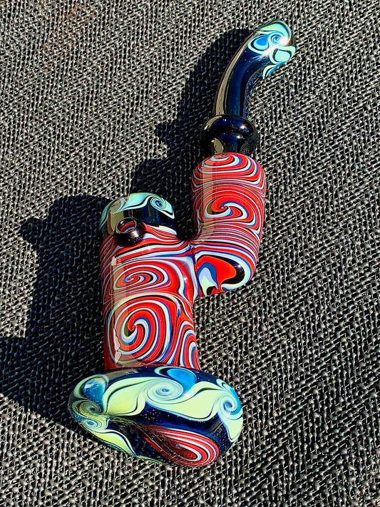 Soulshine Arts Fire & Ice Wigwag Sherlock Bubbler New